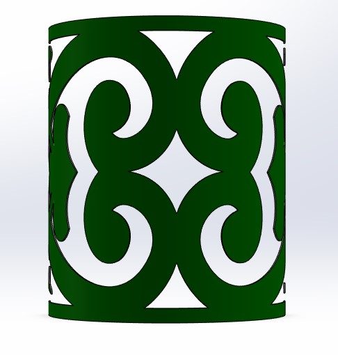 C70 laser-cut lighting pattern
