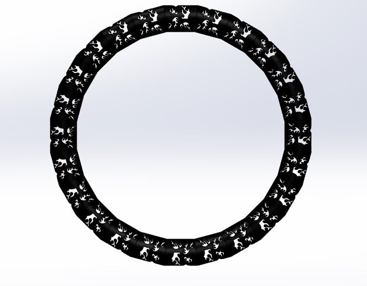 FLAME laser-cut lighting pattern